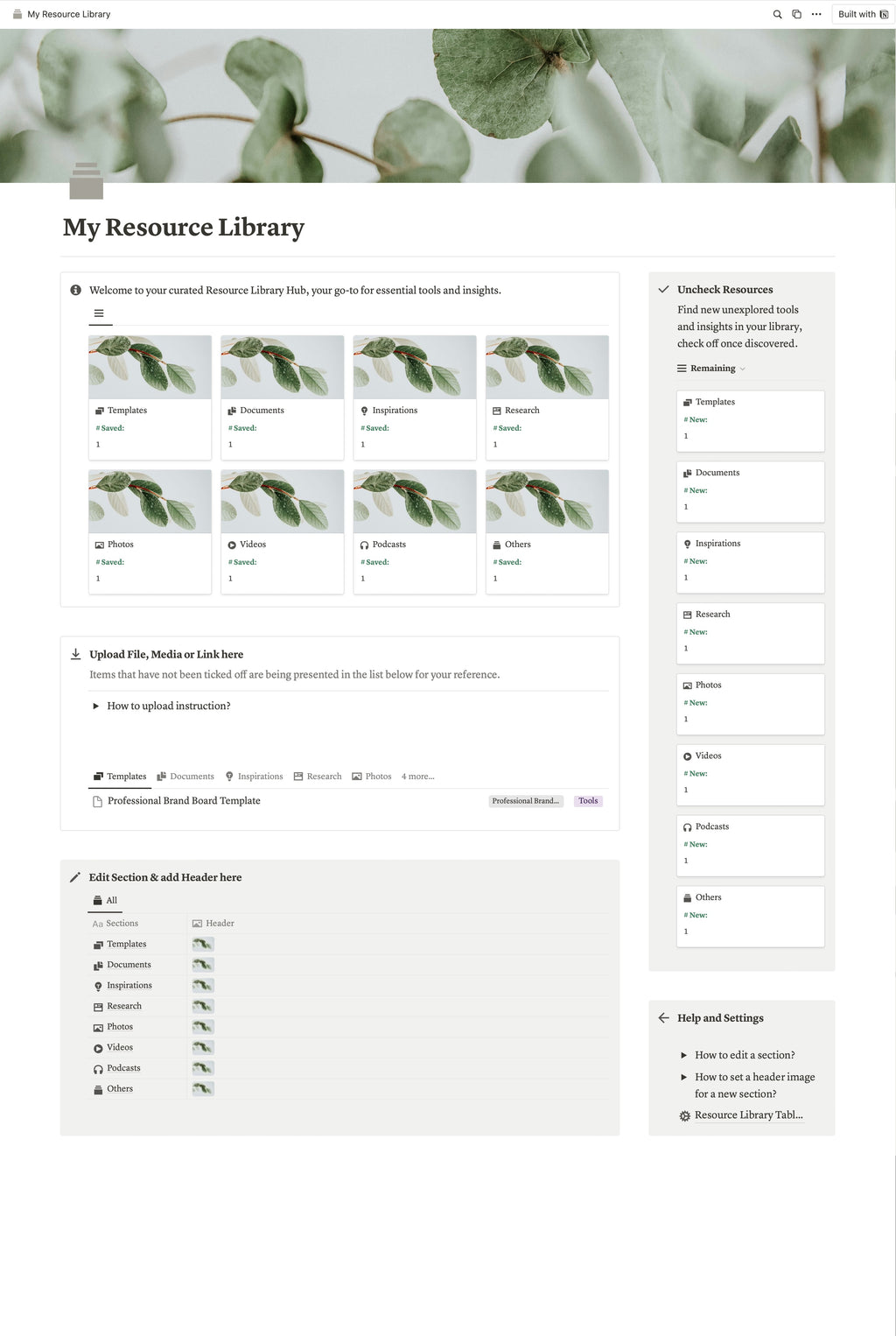 Resource Library Hub – Presentation Template