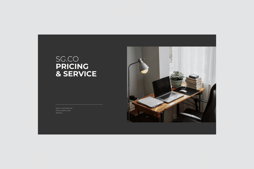 Pricing and Service Guide – Presentation Template