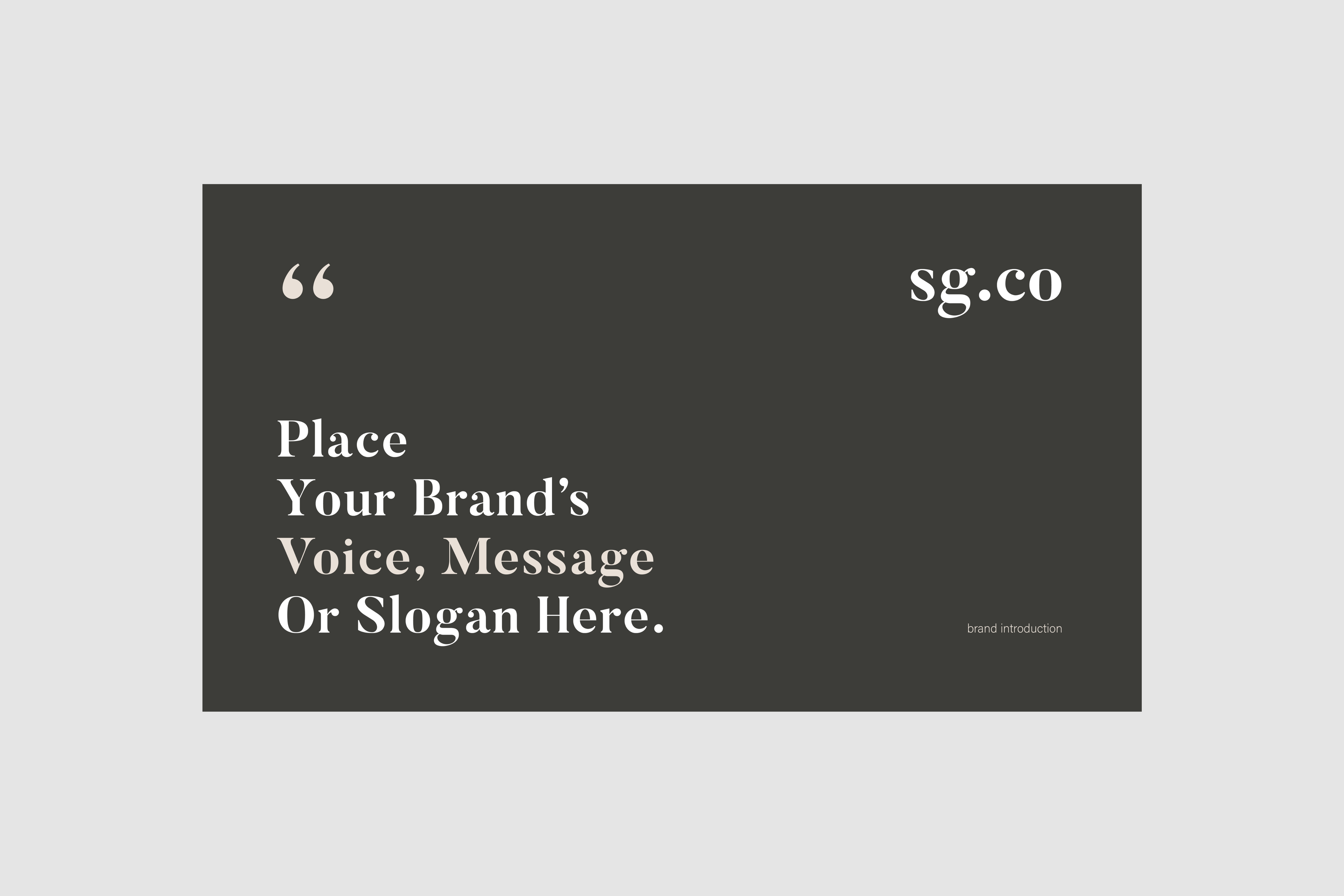 Ogol Price, Service & Proposal – Presentation Template