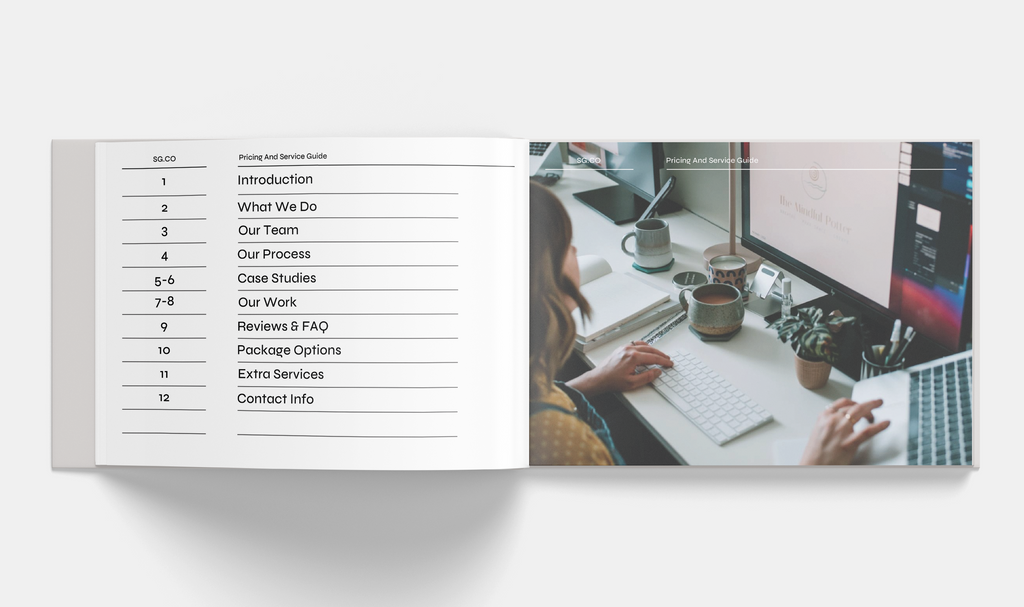Pricing and Service Guide – Presentation Template