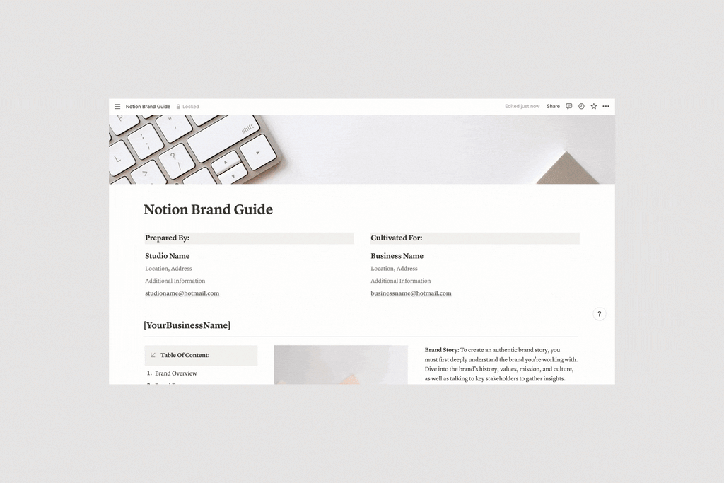 Brand Guidelines – Presentation Template