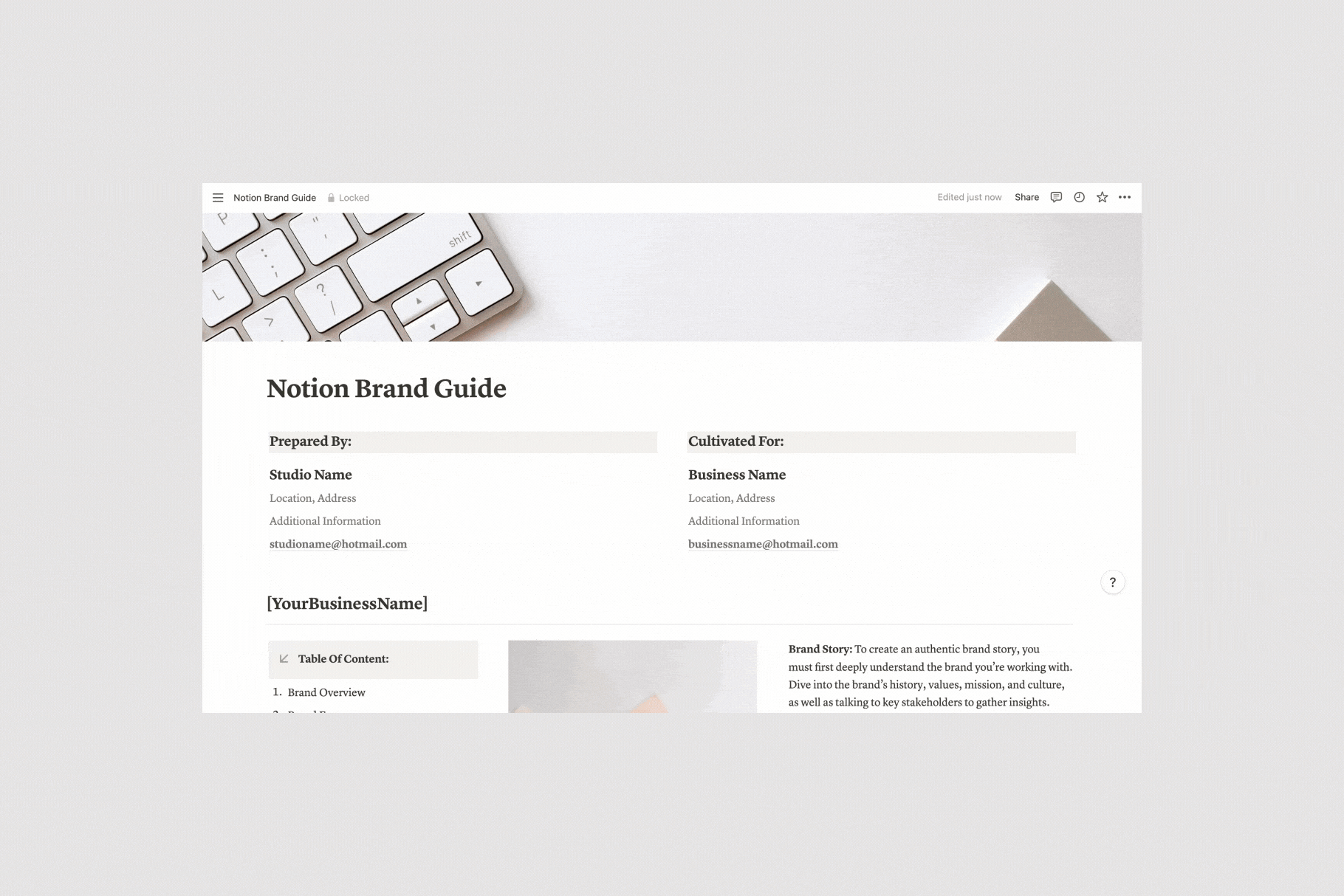 Brand Guidelines – Presentation Template