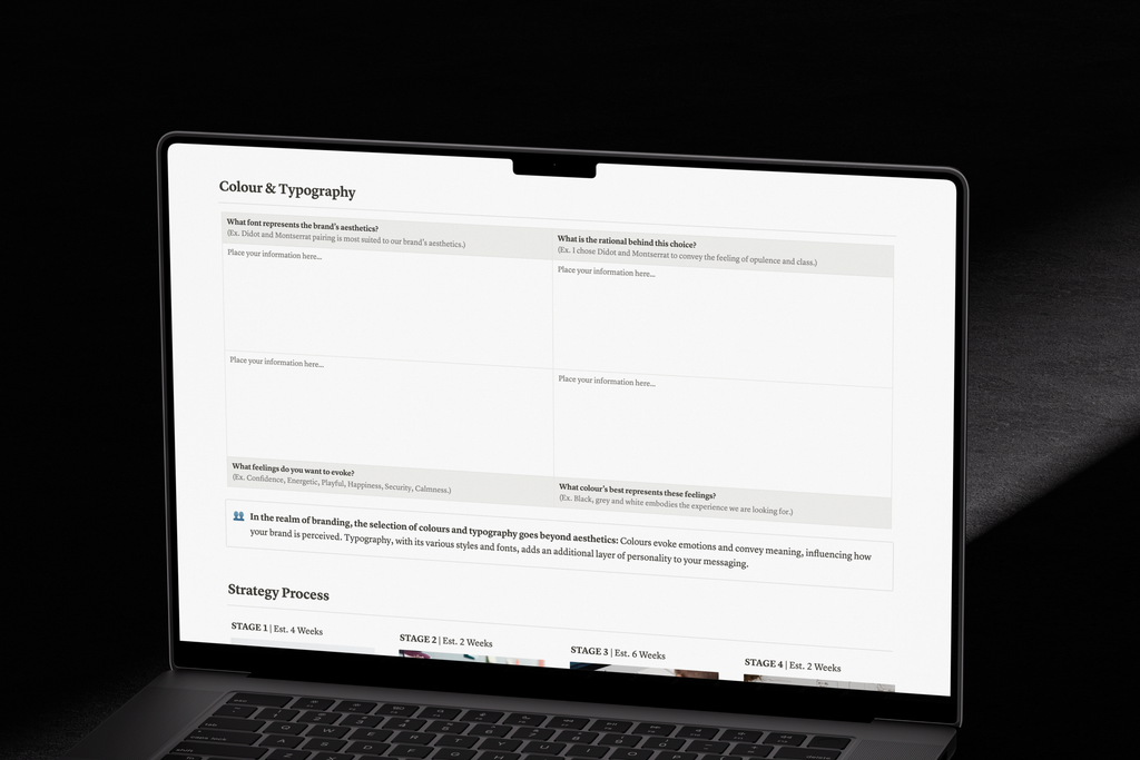 Brand Strategy Workbook – Presentation Template
