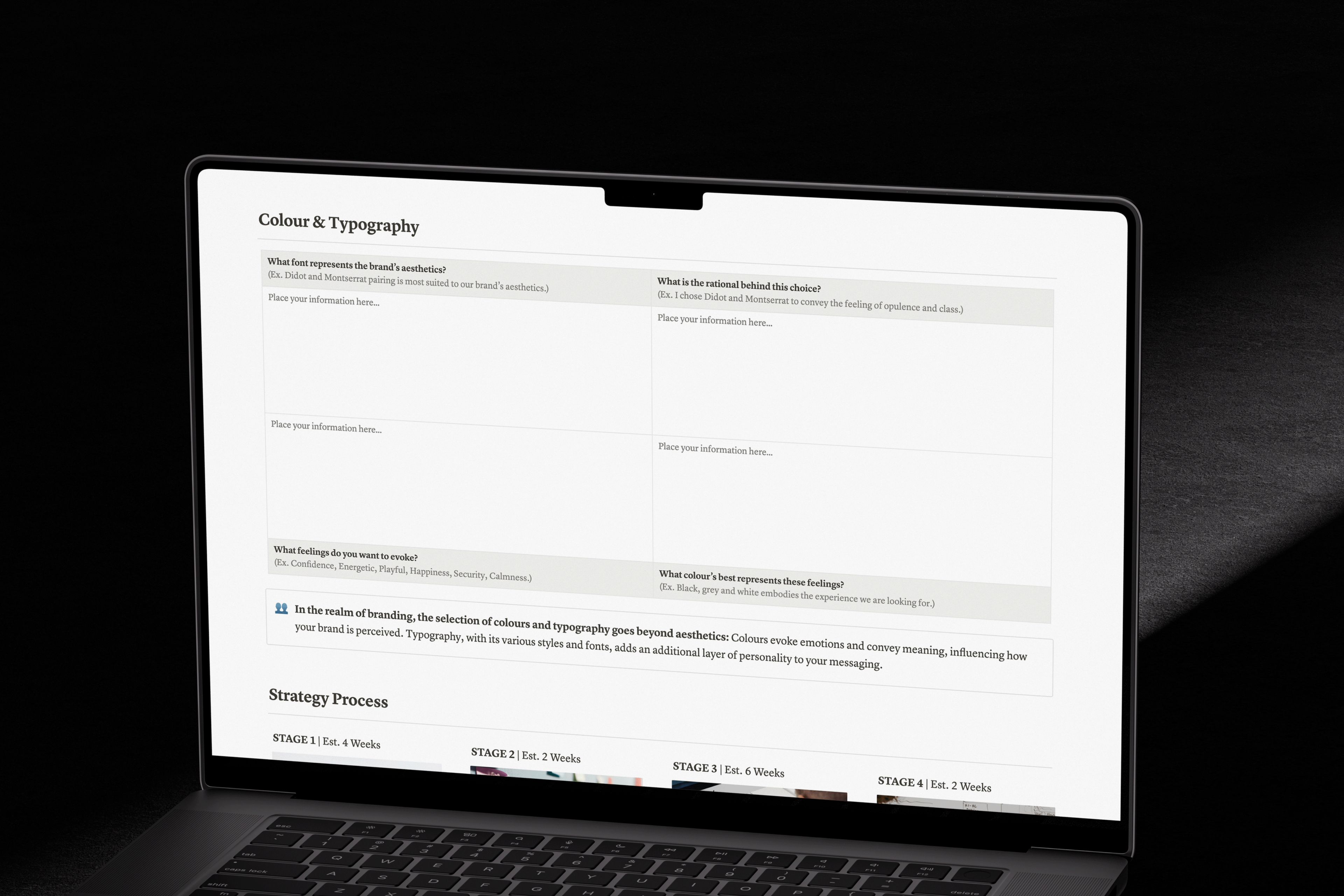 Brand Strategy Workbook – Presentation Template