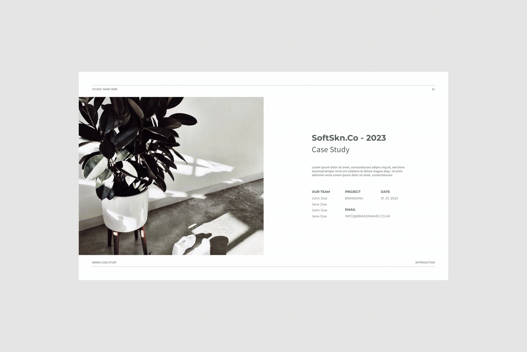 Brand Case Study – Presentation Template