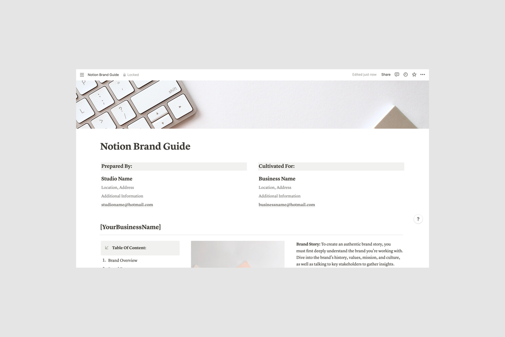 Brand Guidelines – Presentation Template