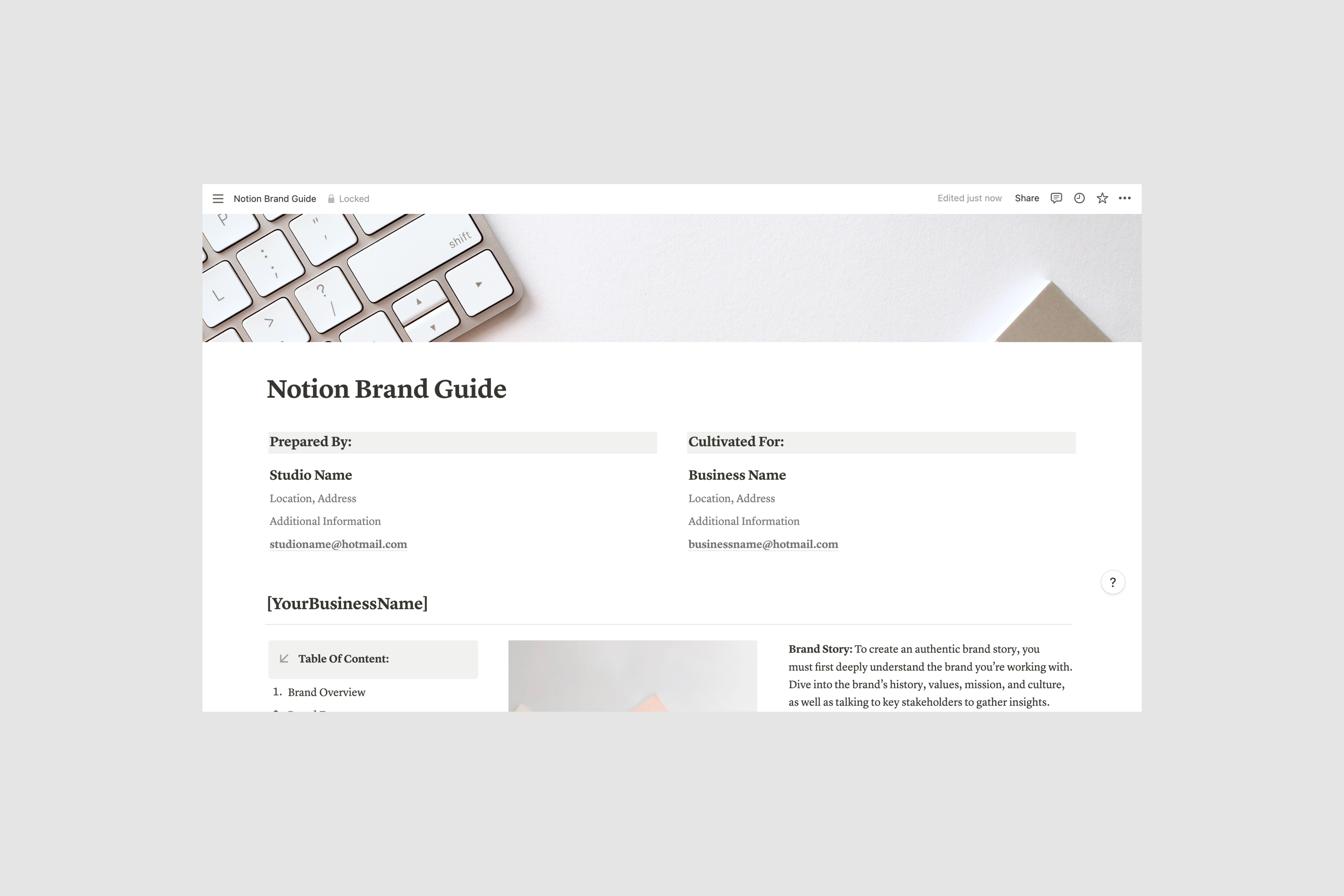 Brand Guidelines – Presentation Template