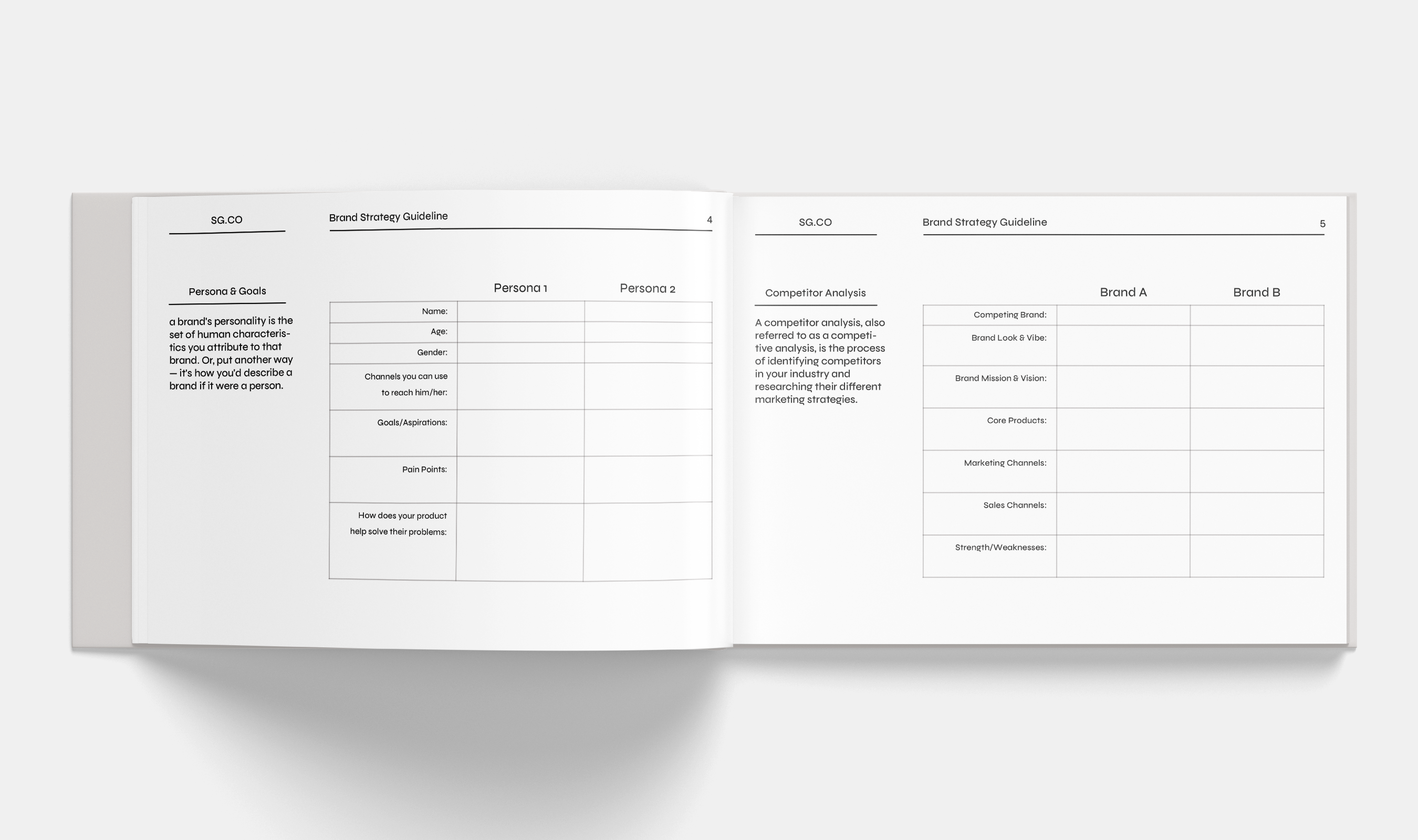 Brand Strategy Workbook – Presentation Template