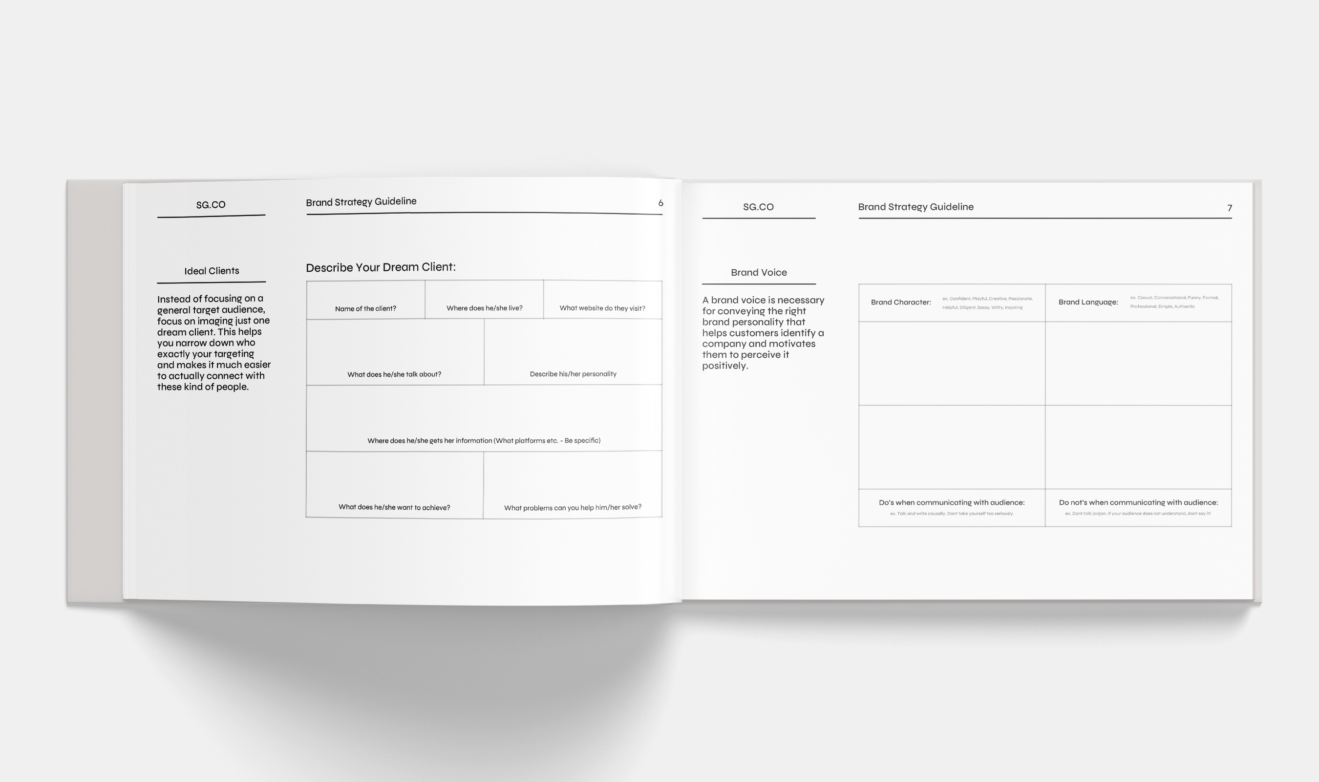 Brand Strategy Workbook – Presentation Template