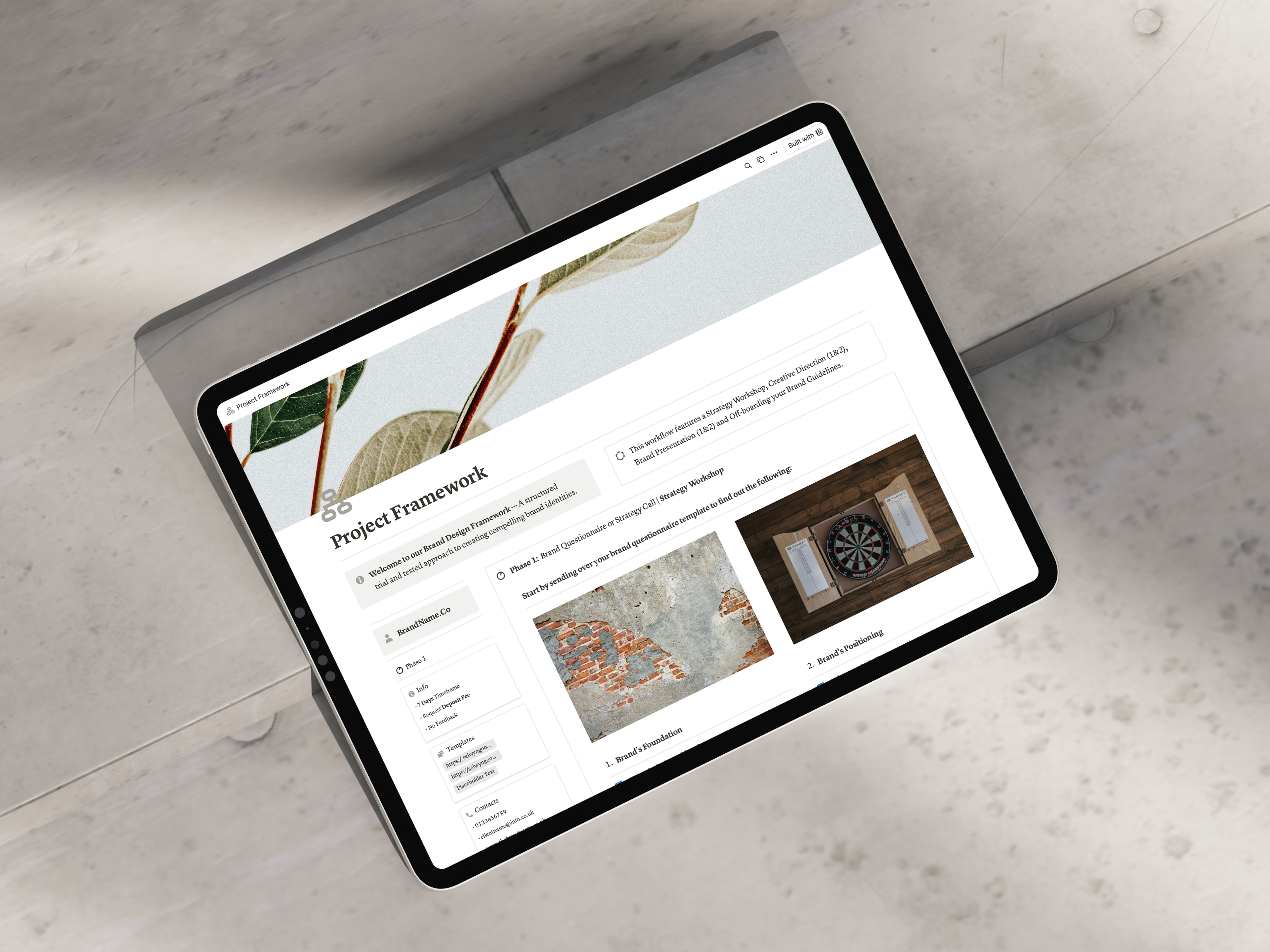 Project Framework Hub – Presentation Template