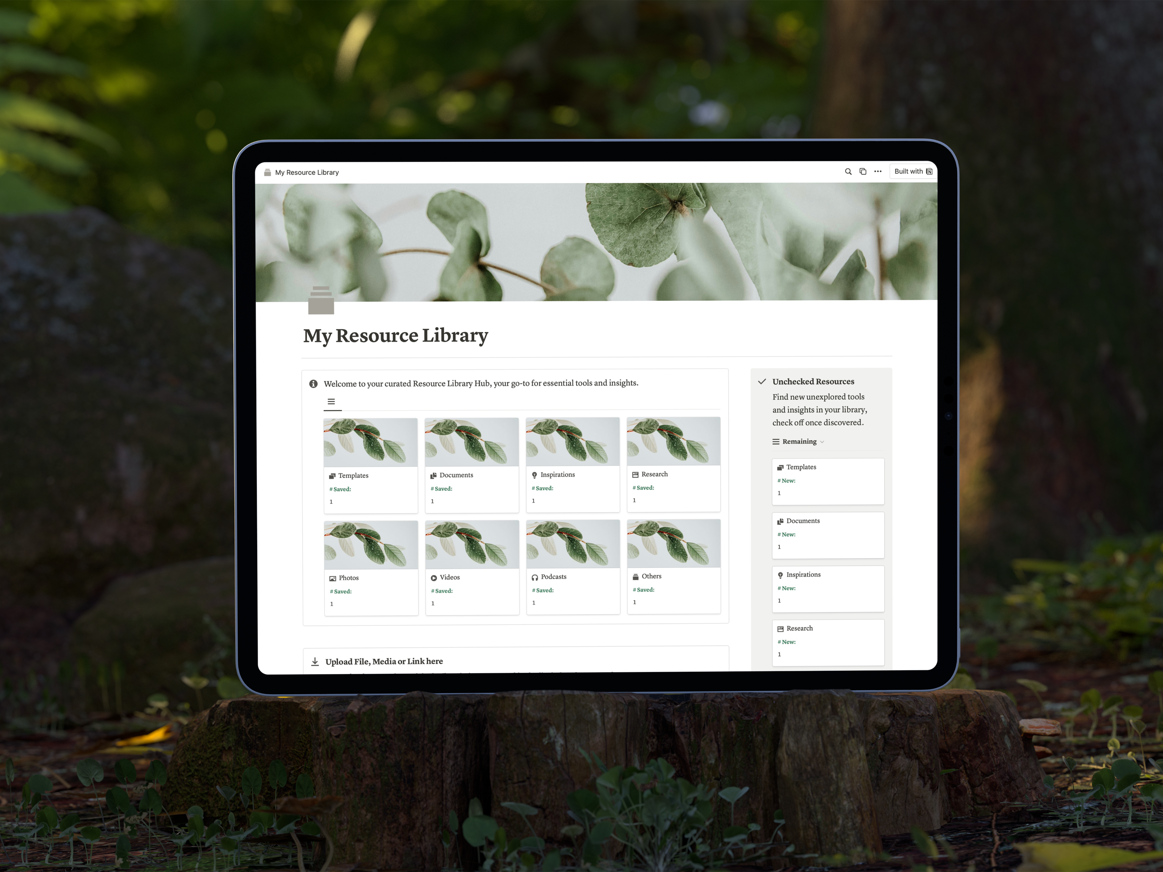 Resource Library Hub – Presentation Template
