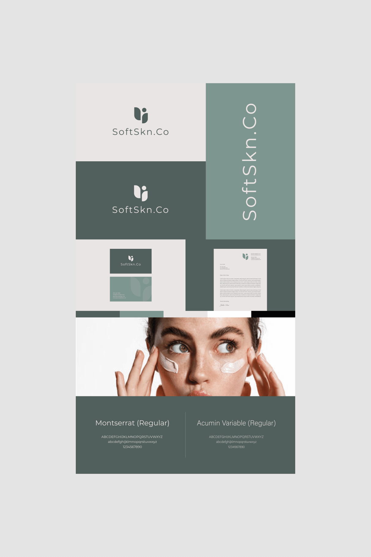 SoftSkn Brand Board Sheets – Presentation Template