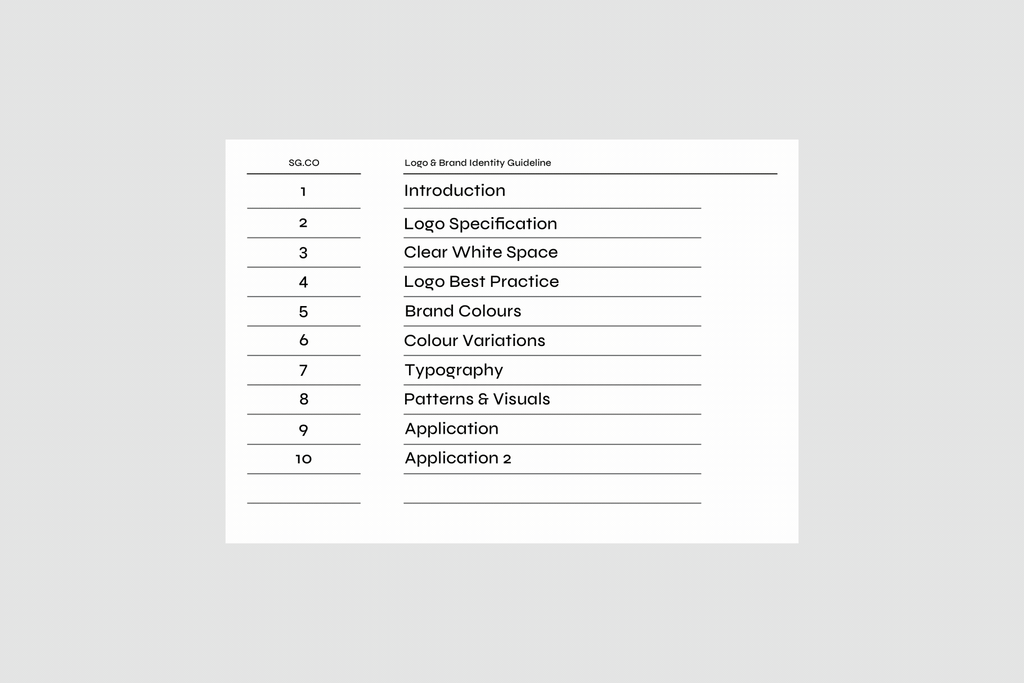 Minimalist Brand Guidelines – Presentation Template