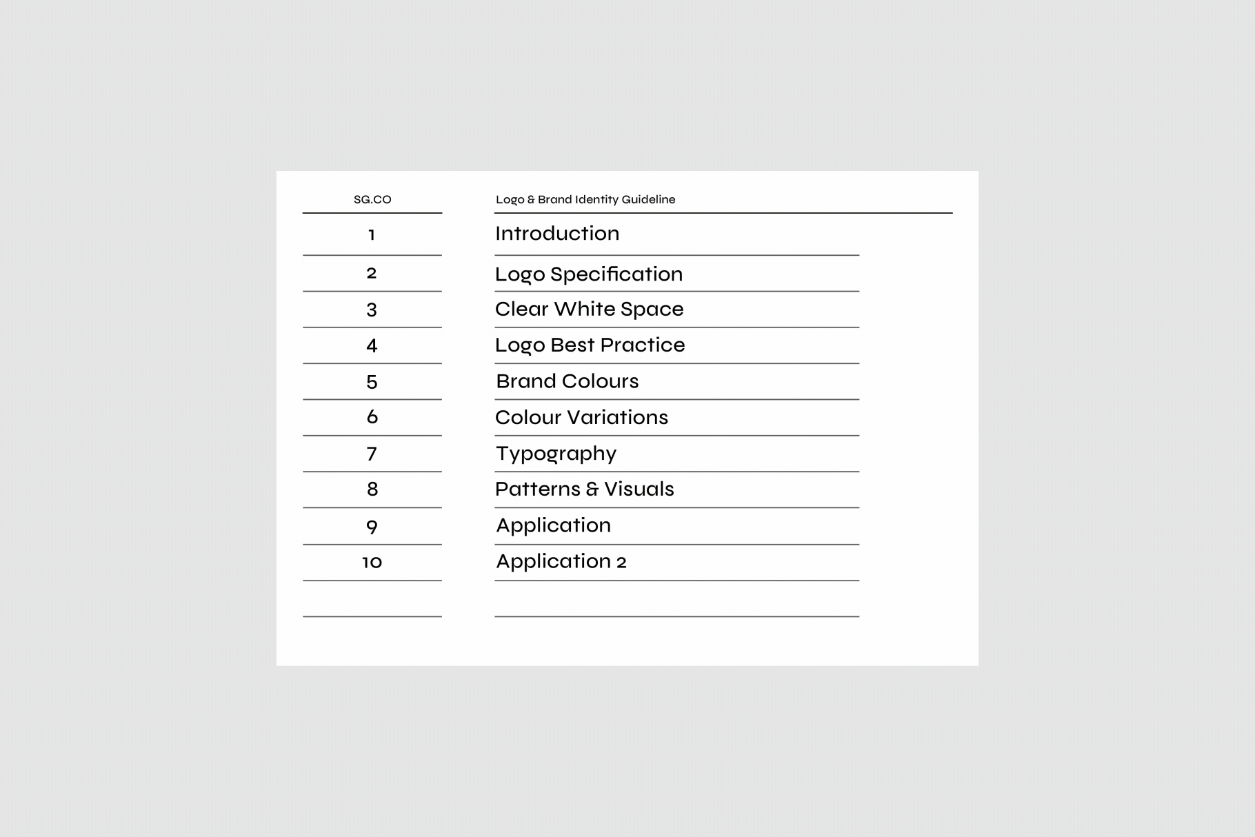 Minimalist Brand Guidelines – Presentation Template