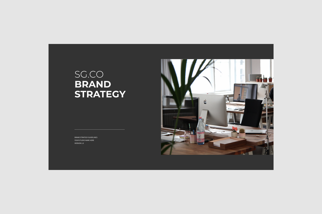 Brand Strategy Workbook – Presentation Template