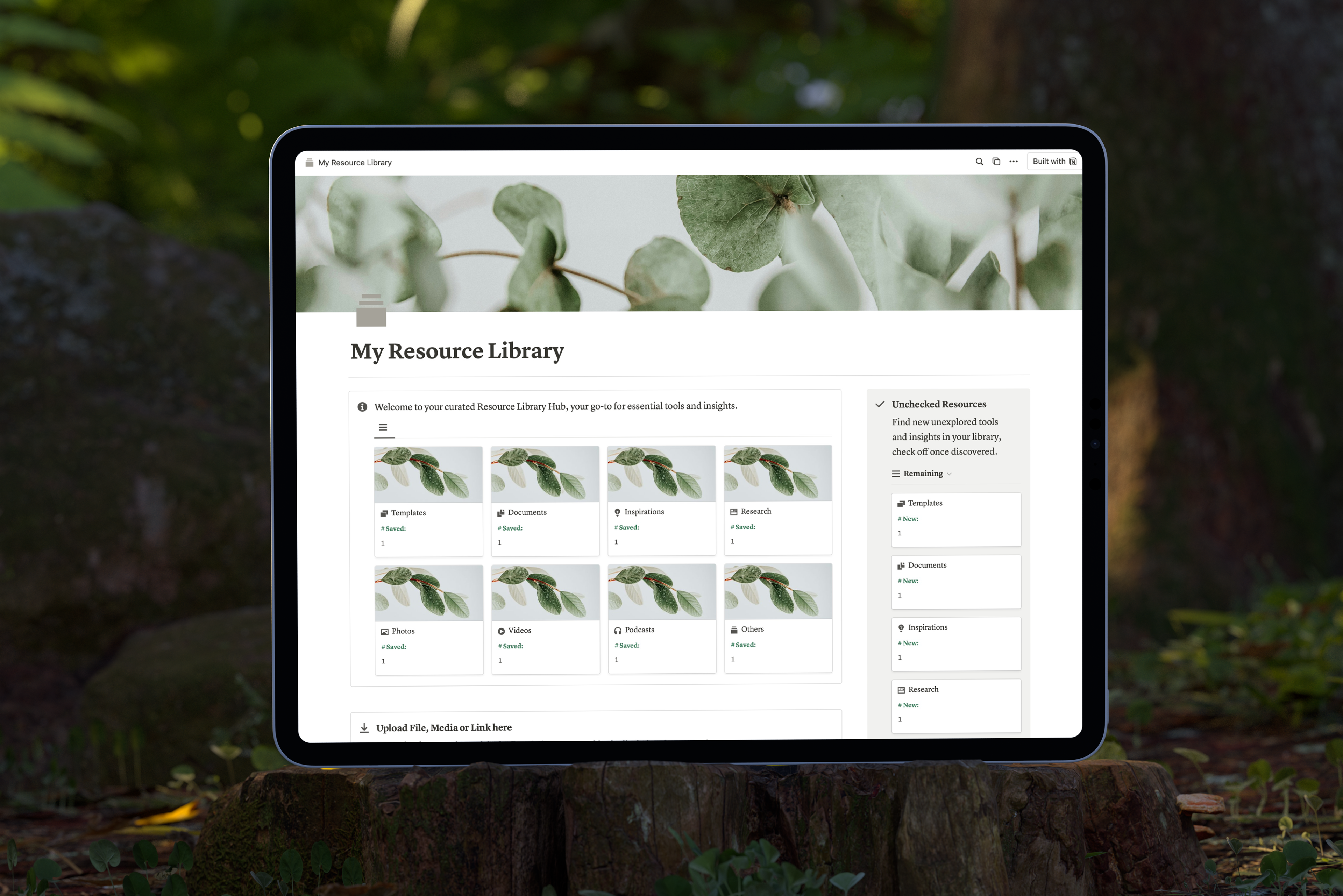 Resource Library Hub – Presentation Template